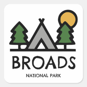 Sticker Carré Parc national Broads