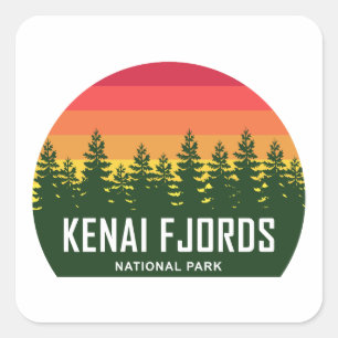 Sticker Carré Parc national de Kenai Fjords