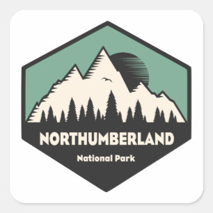 Sticker Carré Parc national de Northumberland