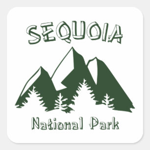 Sticker Carré Parc national de Sequoia
