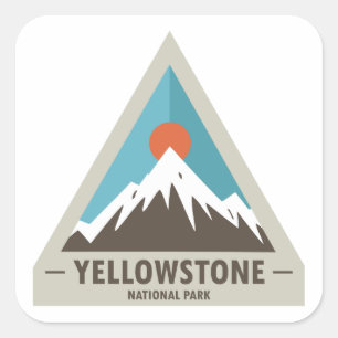 Sticker Carré Parc national de Yellowstone