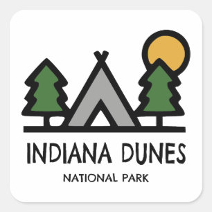 Sticker Carré Parc national des dunes d'Indiana