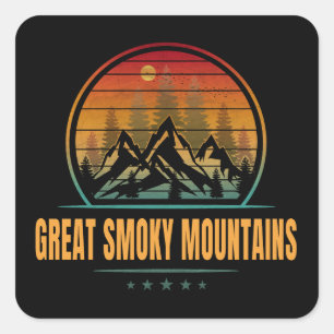 Sticker Carré Parc national des Great Smoky Mountains
