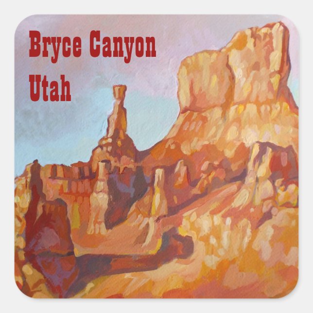Sticker Carré Parc national du Bryce Canyon (Devant)