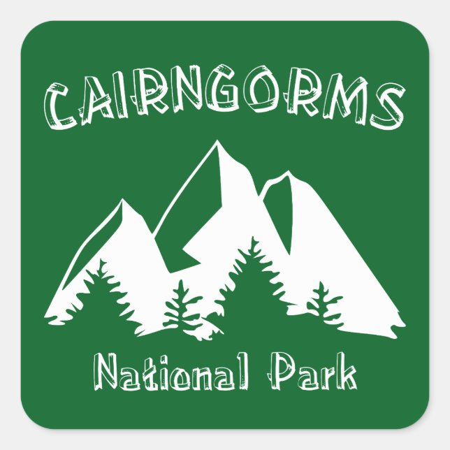 Sticker Carré Parc national du Caire Ecosse (Devant)