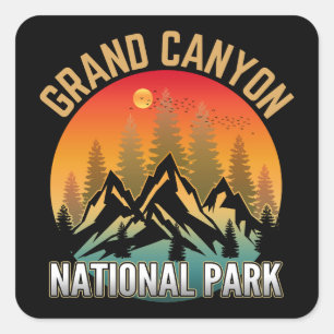 Sticker Carré Parc national du Grand Canyon