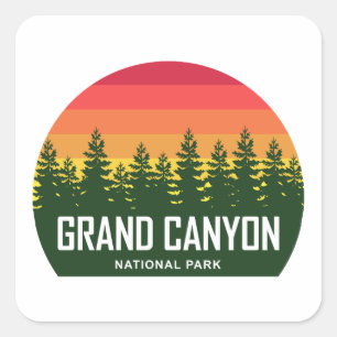 Sticker Carré Parc national du Grand Canyon