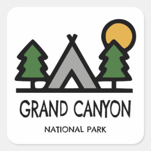Sticker Carré Parc national du Grand Canyon