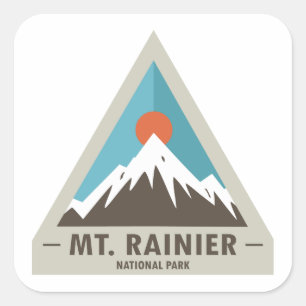 Sticker Carré Parc national du Mont-Rainier