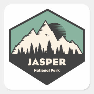 Sticker Carré Parc national Jasper