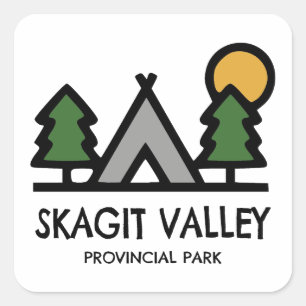 Sticker Carré Parc provincial de Skagit Valley