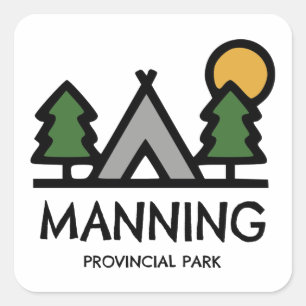 Sticker Carré Parc provincial Manning