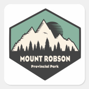 Sticker Carré Parc provincial Mount Robson