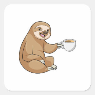 Sticker Carré Parcelle avec la coupe du café
