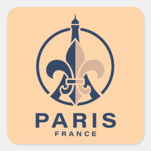 Sticker Carré Paris France Europe