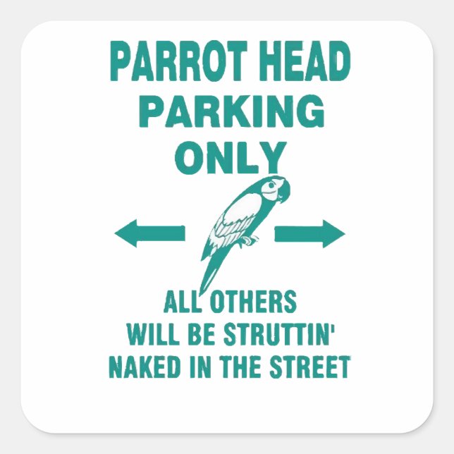 Sticker Carré Parking uniquement (Devant)