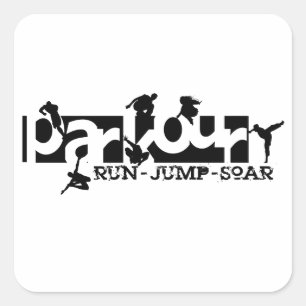 Sticker Carré Parkour
