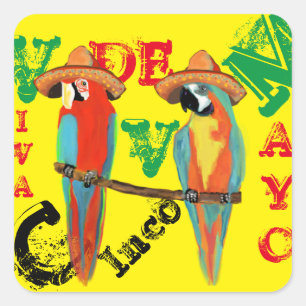 STICKER CARRÉ PARROTS