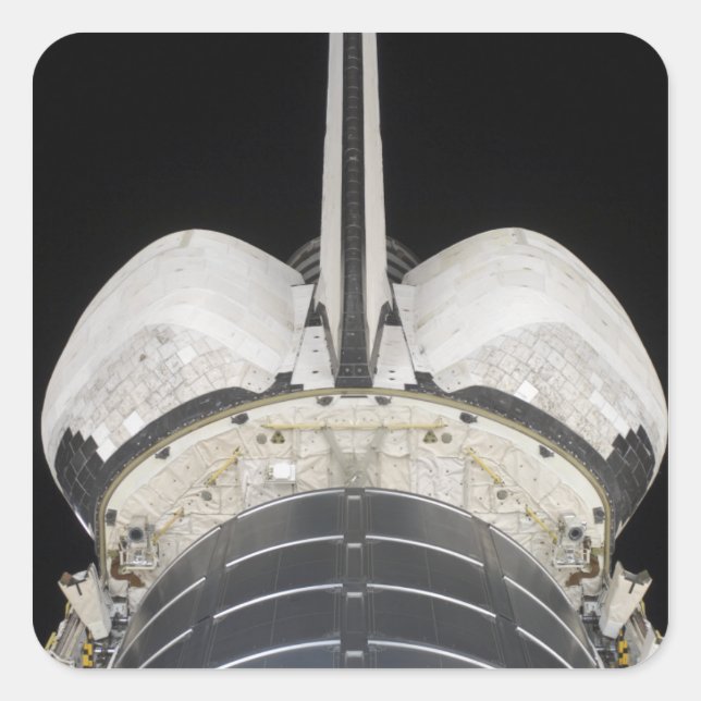 Sticker Carré Partie arrière de l'engin de navette spatiale (Devant)