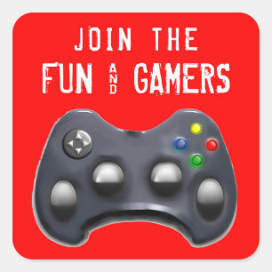 Sticker Carré partie de jeu vidéo