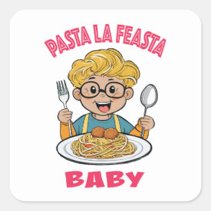 Sticker Carré Pasta La Feasta Baby
