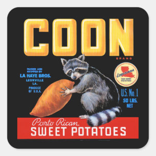 Sticker Carré Patates douces de marque de ragondin