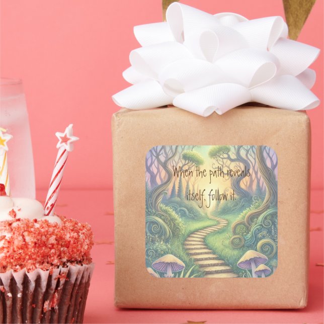 Sticker Carré Path & Quote (Fête)