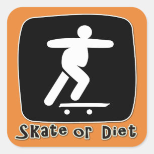 Sticker Carré patin ou régime