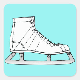 Sticker Carré Patinage sur glace Patinage artistique