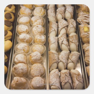 Sticker Carré pâtisseries italiennes