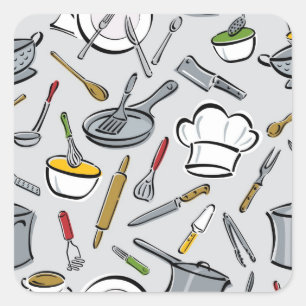 Sticker Carré Patters de Kitchen Tool