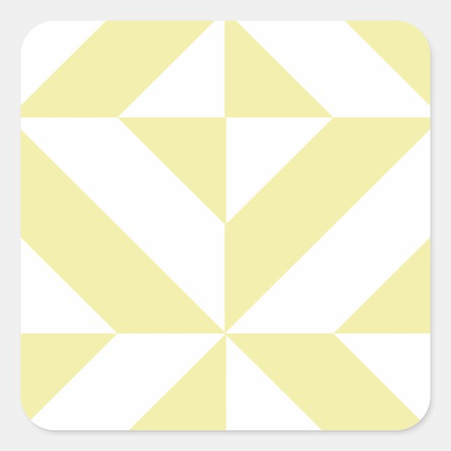 Sticker Carré Patters de Pale Yellow (Devant)