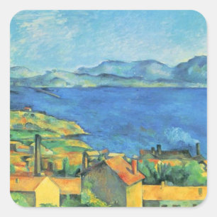 Sticker Carré Paul Cezanne - Golfe De Marseille Vis L'Estaque