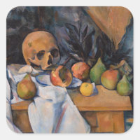Paul Cezanne - La vie morte avec le crâne