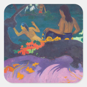 Sticker Carré Paul Gauguin - By the Sea / Fatata te Miti