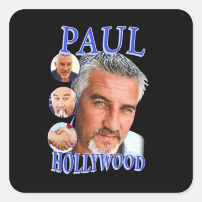 Sticker Carré Paul Hollywood (Devant)