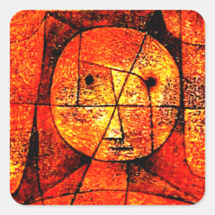 Sticker Carré Paul Klee - Gauze, art abstrait,