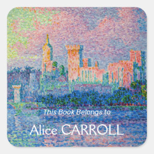 Sticker Carré Paul Signac - Le Palais Pape, Avignon