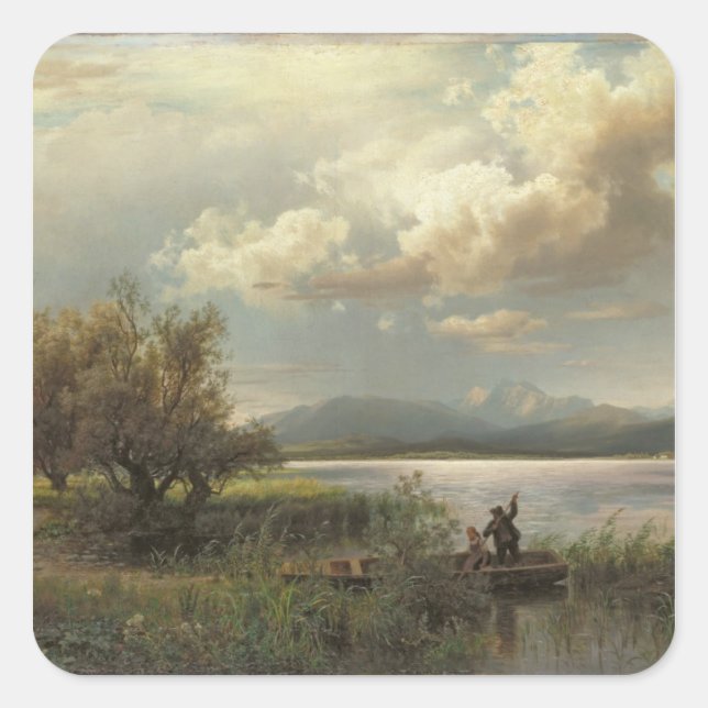 Sticker Carré Paysage de Bayern, 1856 (Devant)