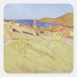Sticker Carré Paysage de Collioure