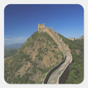 Sticker Carré Paysage de la Grande Muraille, Chine