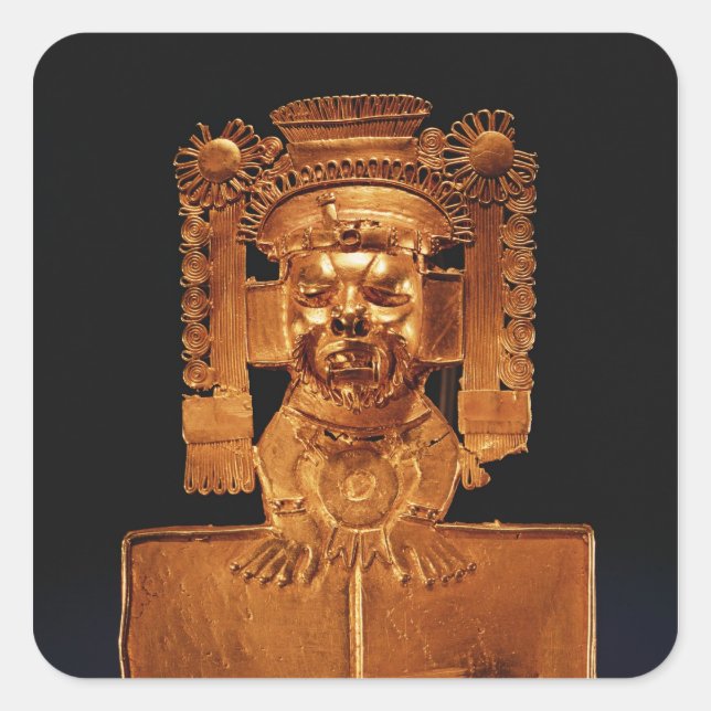Sticker Carré Pectorale du dieu Xipe Totec (Devant)
