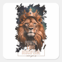 Pegatina con Diseño de León
