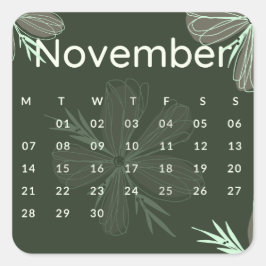 Sticker Carré Pegatinas mes del año - November (S'L) *2022