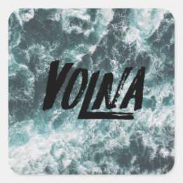 Sticker Carré Pegatinas Volna olas
