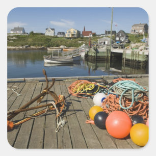 Sticker Carré Peggy's Cove, Nouvelle-Écosse, Canada 2