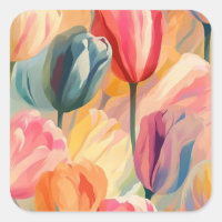 Peinture à tulipe mignonne