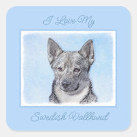 Peinture Suédoise Vallhund - Cute Original Chien A