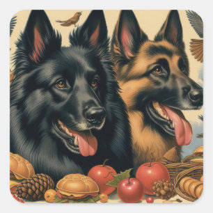 Sticker Carré Peinture vintage belge Tervuren