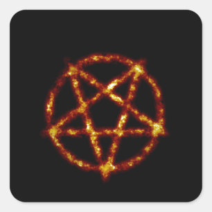 Sticker Carré pentagramme